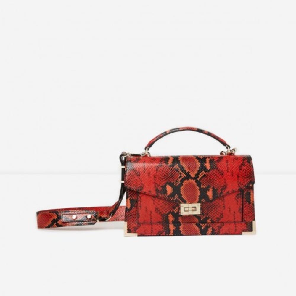 The Kooples Emily Red Python